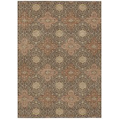 Machine Washable Indoor/Outdoor Chantille ACN2566 Brown 3' x 5' Rug