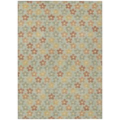 Machine Washable Indoor/Outdoor Chantille ACN2569 Green 3' x 5' Rug