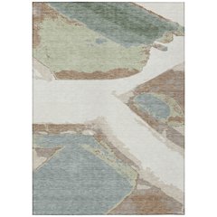 Machine Washable Indoor/Outdoor Chantille ACN2571 Ivory 3' x 5' Rug