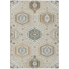 Machine Washable Indoor/Outdoor Chantille ACN2574 Brown 3' x 5' Rug