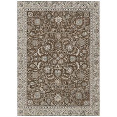 Machine Washable Indoor/Outdoor Chantille ACN2576 Brown 3' x 5' Rug