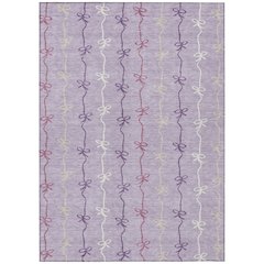 Machine Washable Indoor/Outdoor Chantille ACN2593 Purple 3' x 5' Rug