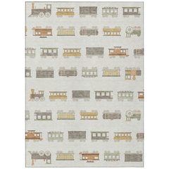Machine Washable Indoor/Outdoor Chantille ACN2621 Ivory 3' x 5' Rug
