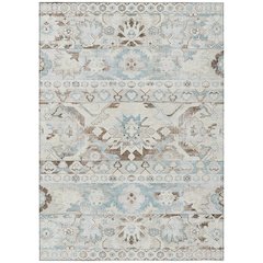 Machine Washable Indoor/Outdoor Chantille ACN2638 Ivory 3' x 5' Rug