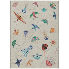 Machine Washable Indoor/Outdoor Chantille ACN2659 Brown 3' x 5' Rug