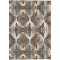 Machine Washable Indoor/Outdoor Chantille ACN2666 Brown 3' x 5' Rug