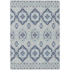Machine Washable Indoor/Outdoor Chantille ACN2669 Blue 3' x 5' Rug
