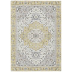 Machine Washable Indoor/Outdoor Chantille ACN2674 Gold 3' x 5' Rug