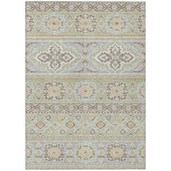 Machine Washable Indoor/Outdoor Chantille ACN2677 Green 3' x 5' Rug