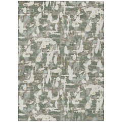 Machine Washable Indoor/Outdoor Chantille ACN2678 Green 3' x 5' Rug