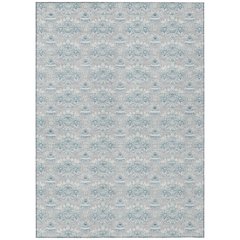 Machine Washable Indoor/Outdoor Chantille ACN2682 Gray 3' x 5' Rug