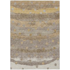 Machine Washable Indoor/Outdoor Chantille ACN2696 Brown 3' x 5' Rug
