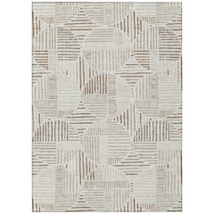 Machine Washable Indoor/Outdoor Chantille ACN2700 Ivory 3' x 5' Rug