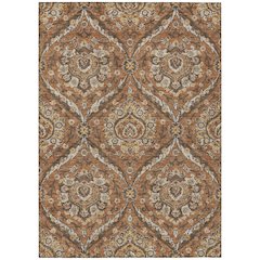 Machine Washable Indoor/Outdoor Chantille ACN2703 Orange 3' x 5' Rug