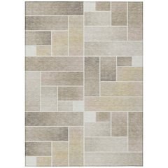 Machine Washable Indoor/Outdoor Chantille ACN2709 Ivory 3' x 5' Rug