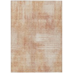 Machine Washable Indoor/Outdoor Chantille ACN2718 Orange 5' x 7'6" Rug