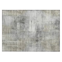 Machine Washable Indoor/Outdoor Chantille ACN2718 Gray 2'6" x 3'10" Rug