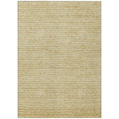 Machine Washable Indoor/Outdoor Chantille ACN2719 Gold 5' x 7'6" Rug