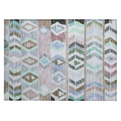 Machine Washable Indoor/Outdoor Chantille ACN2721 Brown 2'6" x 3'10" Rug