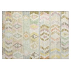 Machine Washable Indoor/Outdoor Chantille ACN2721 Brown 2'6" x 3'10" Rug