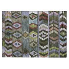 Machine Washable Indoor/Outdoor Chantille ACN2721 Green 2'6" x 3'10" Rug