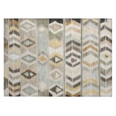 Machine Washable Indoor/Outdoor Chantille ACN2721 Gray 2'6" x 3'10" Rug