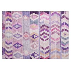 Machine Washable Indoor/Outdoor Chantille ACN2721 Purple 2'6" x 3'10" Rug