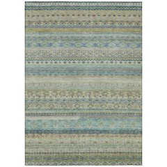 Machine Washable Indoor/Outdoor Chantille ACN2722 Green 5' x 7'6" Rug