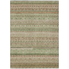 Machine Washable Indoor/Outdoor Chantille ACN2722 Orange 5' x 7'6" Rug