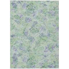 Machine Washable Indoor/Outdoor Chantille ACN2723 Green 5' x 7'6" Rug