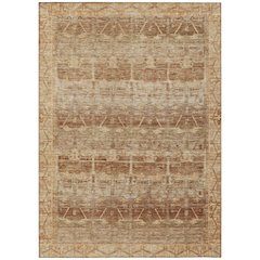 Machine Washable Indoor/Outdoor Chantille ACN2725 Orange 5' x 7'6" Rug