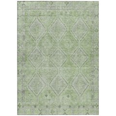 Machine Washable Indoor/Outdoor Chantille ACN2727 Green 5' x 7'6" Rug