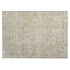 Machine Washable Indoor/Outdoor Chantille ACN2727 Gold 2'6" x 3'10" Rug