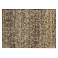 Machine Washable Indoor/Outdoor Chantille ACN2728 Brown 2'6" x 3'10" Rug