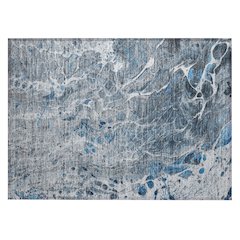 Machine Washable Indoor/Outdoor Chantille ACN2730 Blue 2'6" x 3'10" Rug