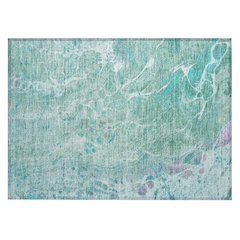 Machine Washable Indoor/Outdoor Chantille ACN2731 Teal 2'6" x 3'10" Rug