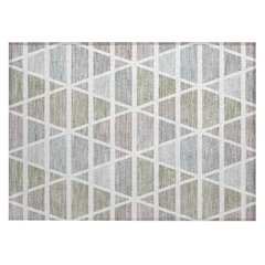 Machine Washable Indoor/Outdoor Chantille ACN2732 Brown 2'6" x 3'10" Rug
