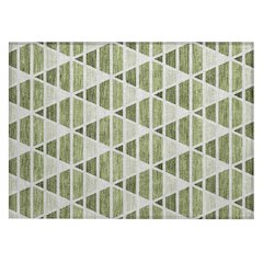 Machine Washable Indoor/Outdoor Chantille ACN2734 Green 2'6" x 3'10" Rug