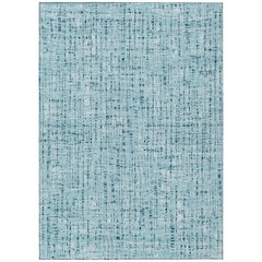 Machine Washable Indoor/Outdoor Chantille ACN2735 Teal 5' x 7'6" Rug