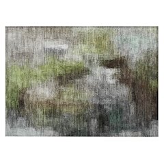 Machine Washable Indoor/Outdoor Chantille ACN2738 Brown 2'6" x 3'10" Rug