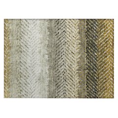 Machine Washable Indoor/Outdoor Chantille ACN2740 Brown 2'6" x 3'10" Rug