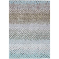 Machine Washable Indoor/Outdoor Chantille ACN2740 Ivory 5' x 7'6" Rug