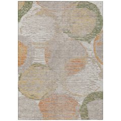 Machine Washable Indoor/Outdoor Chantille ACN2744 Ivory 5' x 7'6" Rug