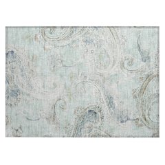 Machine Washable Indoor/Outdoor Chantille ACN2747 Teal 2'6" x 3'10" Rug