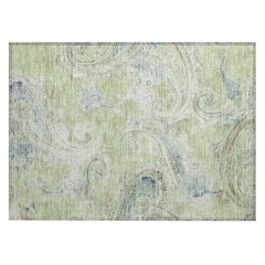 Machine Washable Indoor/Outdoor Chantille ACN2748 Green 2'6" x 3'10" Rug