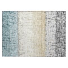 Machine Washable Indoor/Outdoor Chantille ACN2752 Teal 2'6" x 3'10" Rug