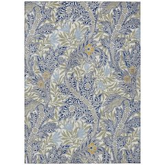 Machine Washable Indoor/Outdoor Chantille ACN2753 Blue 5' x 7'6" Rug