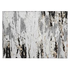 Machine Washable Indoor/Outdoor Chantille ACN2757 Black 2'6" x 3'10" Rug