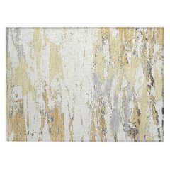 Machine Washable Indoor/Outdoor Chantille ACN2757 Gold 2'6" x 3'10" Rug