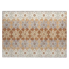 Machine Washable Indoor/Outdoor Chantille ACN2759 Orange 2'6" x 3'10" Rug